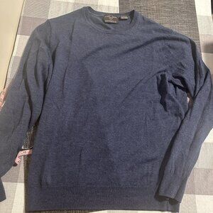 Black Brown 1826 Merino Wool Sweater blue indigo